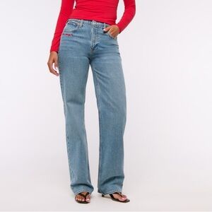 Abercrombie high rise 90s jeans